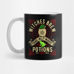 Witches Brew Toad-ally Magic Potions Label Design Mug